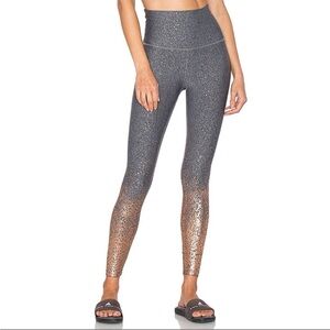 🌻Beyond Yoga Alloy Metallic Gray / Rose Gold Copper Ombre High Waist Legging XS